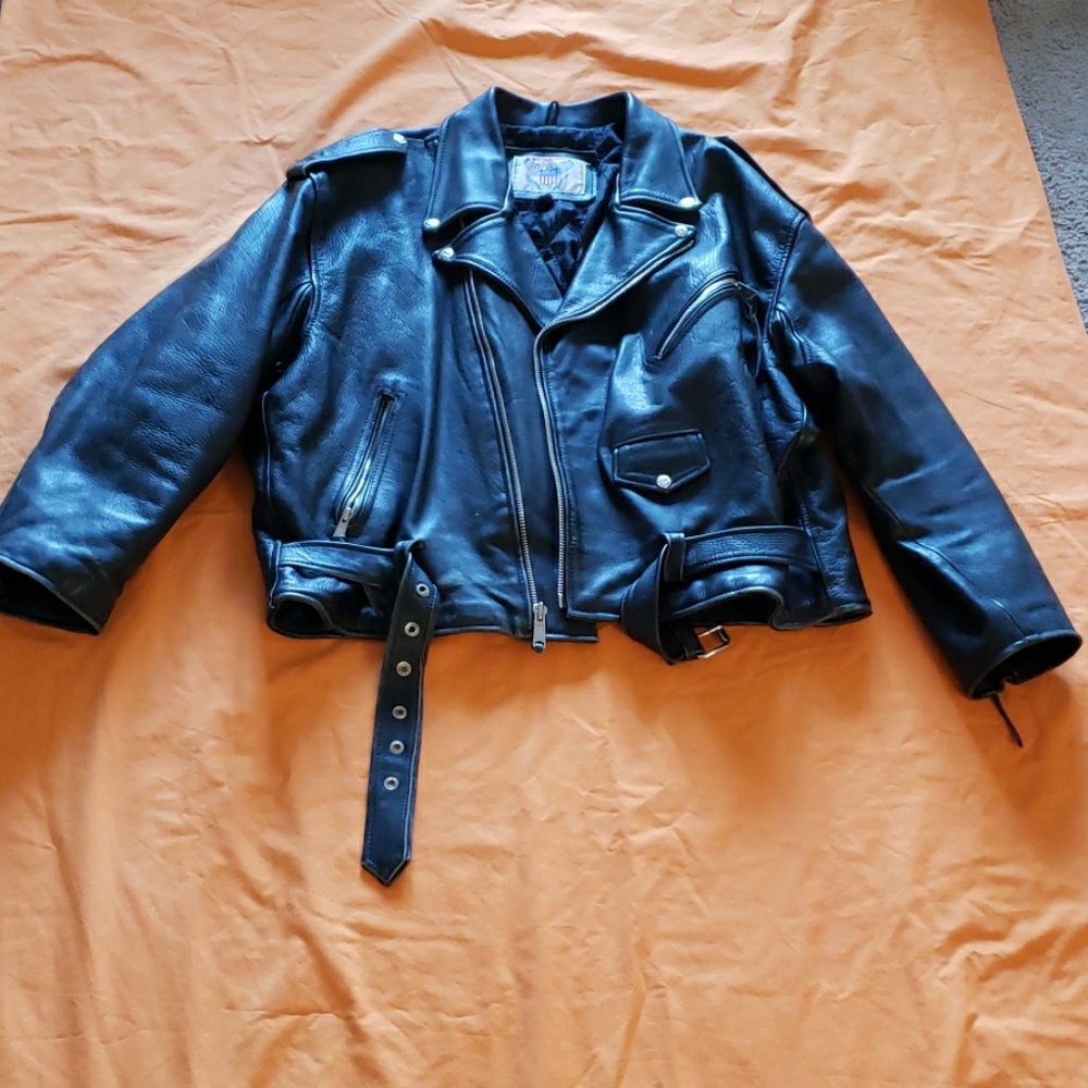 Mens Vanquard Leather Coat